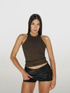 Mini Mini skort in Genuine Leather