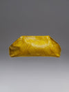 Babylon Leather clutch in Yellow Python