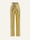 Killa pants in Gold Croc