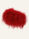 Snap clutch in Passion Red