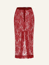 Allure skirt in Red Lace
