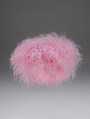 Snap clutch in Desire Pink