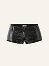 Mini Mini shorts in Onyx Patent