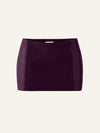 Mini Mini skort in Plum Patent