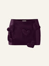 Love Mini Mini skort in Plum Patent