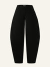 Barrel pants in Onyx Wool