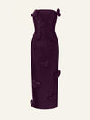 Love Killa dress in Plum Patent
