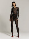 Бандл: Lace Skin bodysuit in Onyx + Lace Skin leggings in Onyx