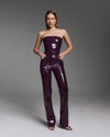 Бандл: Killa bandeau in Plum Patent + Killa pants in Plum Patent