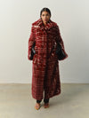 Checkmate coat in Burgundy
