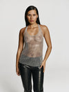 Stardust top in Silver