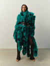 Freja coat in Aquamarine