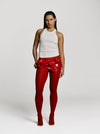 Бандл: Base top in Milk + Love Mini Mini skort in Red Patent