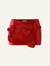 Love Mini Mini skort in Red Patent
