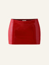 Mini Mini skort in Red Patent