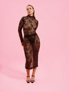 Бандл: Allure bodysuit in Noir Lace + Allure skirt in Noir Lace