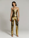 Бандл: Killa bandeau in Gold Croc + Killa pants in Gold Croc