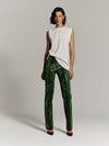 Killa pants in Green Python