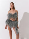 Бандл: Cloud Nine bra in Smoke Feathers + Cloud Nine skort in Smoke Feathers