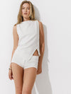 Towel Billie top in Blanc