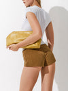Mini Mini shorts in Earth Suede