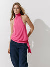 Bubble top in Pink Silk
