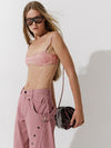Cover Up top in Pink Python