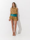 Бандл: Copacabana top in Gold + Ipanema belt in Green+ Copacabana skort in Gold