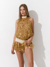 Бандл: Copacabana top in Gold + Copacabana skort in Gold
