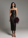 Killa dress in Brown Croc
