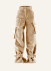 Fluffy pants in Latte
