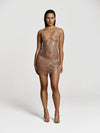 Stardust dress in Champagne